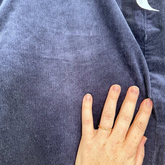 Talbots Navy High Rise Corduroy Jegging NWT Size 22W Casual Fall Cozy - Picture 5 of 9